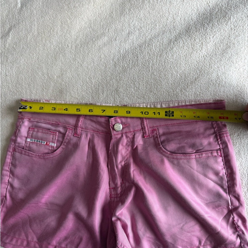 Vintage Y2K Diesel Pink Mid Rise Shorts | Size 27–29 - Picture 7 of 9
